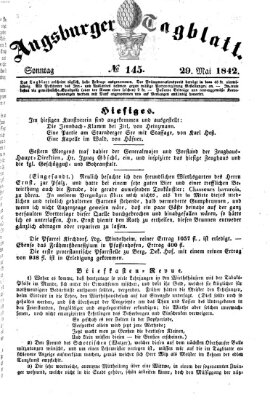 Augsburger Tagblatt Sonntag 29. Mai 1842