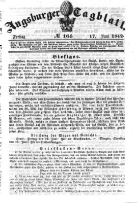 Augsburger Tagblatt Freitag 17. Juni 1842