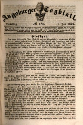 Augsburger Tagblatt Samstag 9. Juli 1842