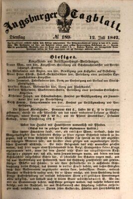 Augsburger Tagblatt Dienstag 12. Juli 1842