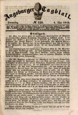 Augsburger Tagblatt Donnerstag 4. Mai 1843