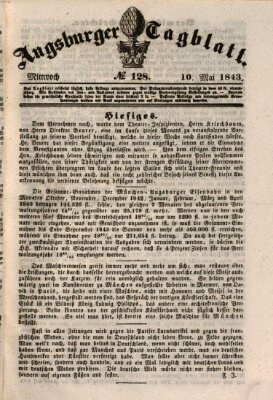 Augsburger Tagblatt Mittwoch 10. Mai 1843