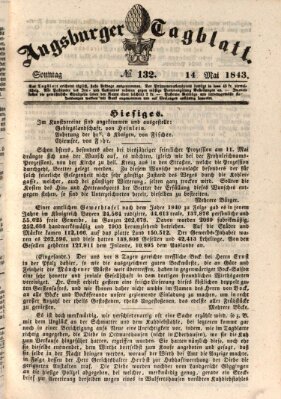 Augsburger Tagblatt Sonntag 14. Mai 1843