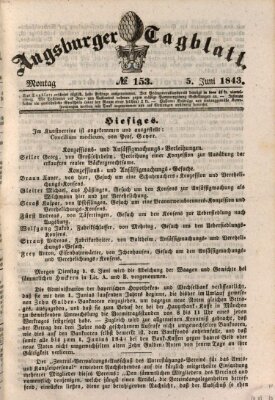 Augsburger Tagblatt Montag 5. Juni 1843