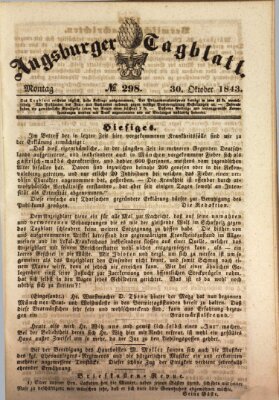 Augsburger Tagblatt Montag 30. Oktober 1843