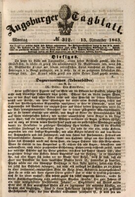 Augsburger Tagblatt Montag 13. November 1843