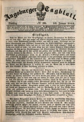 Augsburger Tagblatt Dienstag 16. Januar 1844