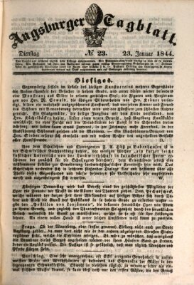 Augsburger Tagblatt Dienstag 23. Januar 1844