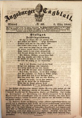 Augsburger Tagblatt Mittwoch 6. März 1844