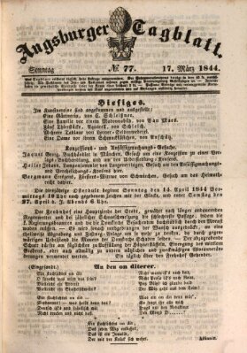 Augsburger Tagblatt Sonntag 17. März 1844