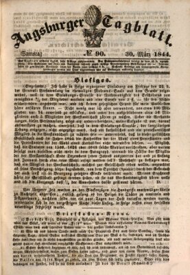 Augsburger Tagblatt Samstag 30. März 1844