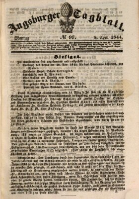 Augsburger Tagblatt Montag 8. April 1844