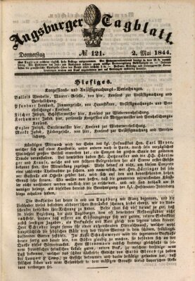 Augsburger Tagblatt Donnerstag 2. Mai 1844