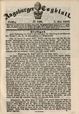 Augsburger Tagblatt Dienstag 7. Mai 1844