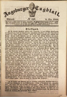 Augsburger Tagblatt Mittwoch 8. Mai 1844