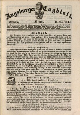 Augsburger Tagblatt Donnerstag 9. Mai 1844