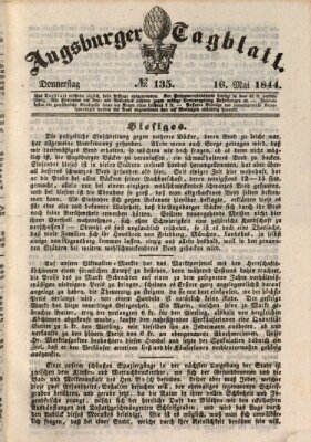 Augsburger Tagblatt Donnerstag 16. Mai 1844