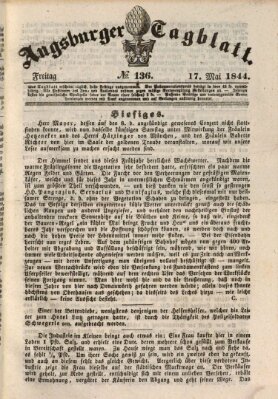 Augsburger Tagblatt Freitag 17. Mai 1844