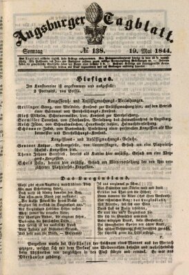 Augsburger Tagblatt Sonntag 19. Mai 1844