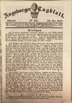 Augsburger Tagblatt Mittwoch 22. Mai 1844