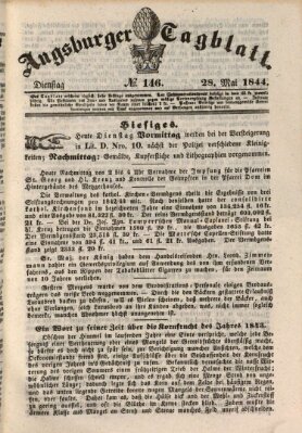 Augsburger Tagblatt Dienstag 28. Mai 1844