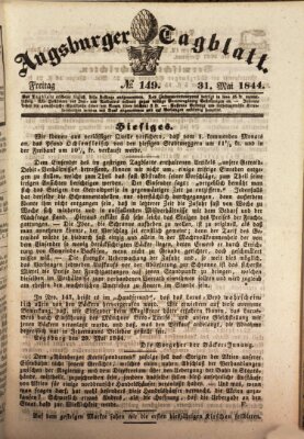 Augsburger Tagblatt Freitag 31. Mai 1844