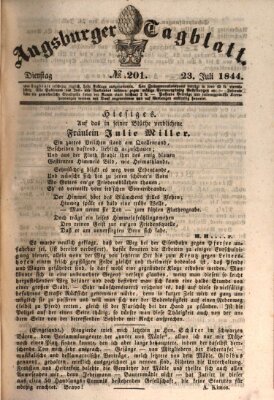 Augsburger Tagblatt Dienstag 23. Juli 1844