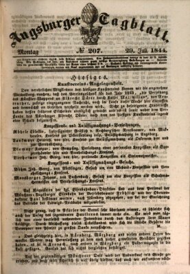 Augsburger Tagblatt Montag 29. Juli 1844