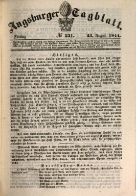 Augsburger Tagblatt Freitag 23. August 1844