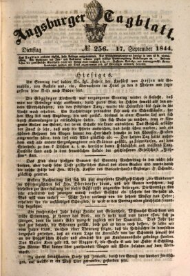 Augsburger Tagblatt Dienstag 17. September 1844