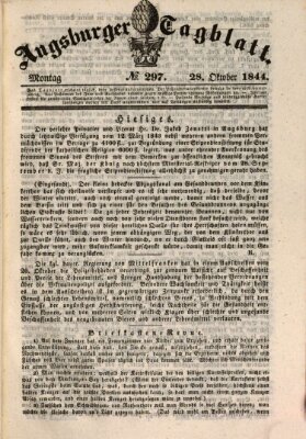 Augsburger Tagblatt Montag 28. Oktober 1844