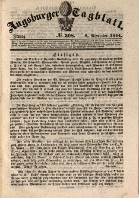Augsburger Tagblatt Freitag 8. November 1844