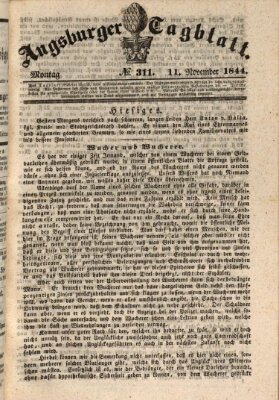 Augsburger Tagblatt Montag 11. November 1844