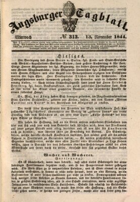 Augsburger Tagblatt Mittwoch 13. November 1844