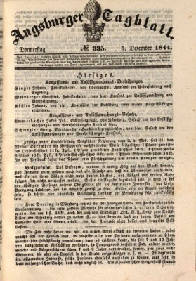 Augsburger Tagblatt Donnerstag 5. Dezember 1844