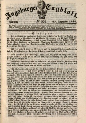 Augsburger Tagblatt Montag 23. Dezember 1844