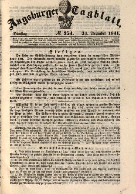 Augsburger Tagblatt Dienstag 24. Dezember 1844