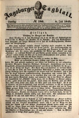 Augsburger Tagblatt Dienstag 8. Juli 1845