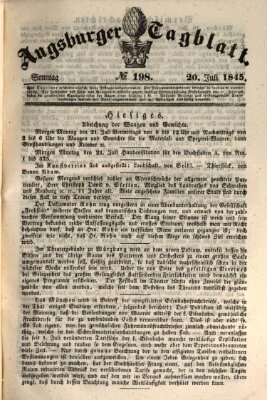 Augsburger Tagblatt Sonntag 20. Juli 1845