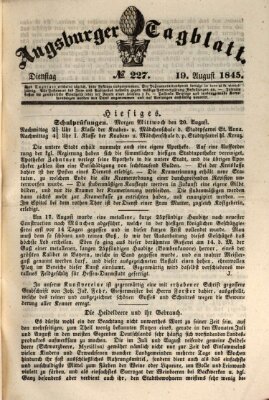 Augsburger Tagblatt Dienstag 19. August 1845