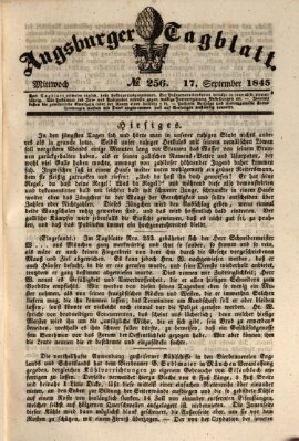 Augsburger Tagblatt Mittwoch 17. September 1845