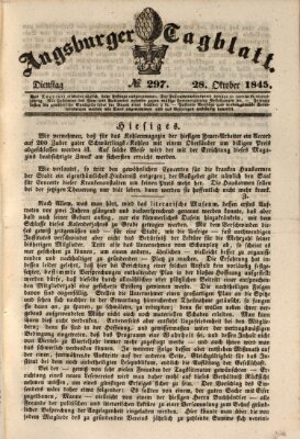 Augsburger Tagblatt Dienstag 28. Oktober 1845