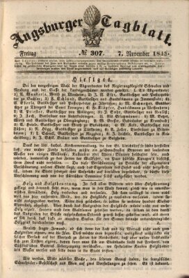 Augsburger Tagblatt Freitag 7. November 1845