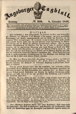 Augsburger Tagblatt Samstag 8. November 1845