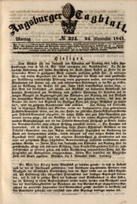 Augsburger Tagblatt Montag 24. November 1845