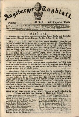 Augsburger Tagblatt Dienstag 16. Dezember 1845