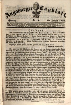 Augsburger Tagblatt Sonntag 18. Januar 1846