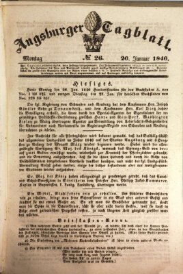 Augsburger Tagblatt Montag 26. Januar 1846