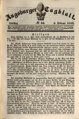 Augsburger Tagblatt Dienstag 3. Februar 1846