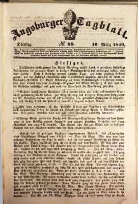 Augsburger Tagblatt Dienstag 10. März 1846